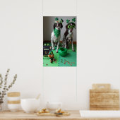 St. Patrick's Day Dogs Party Value Poster (Keuken)