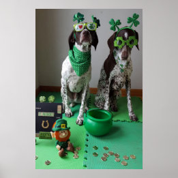 St. Patrick's Day Dogs Party Value Poster