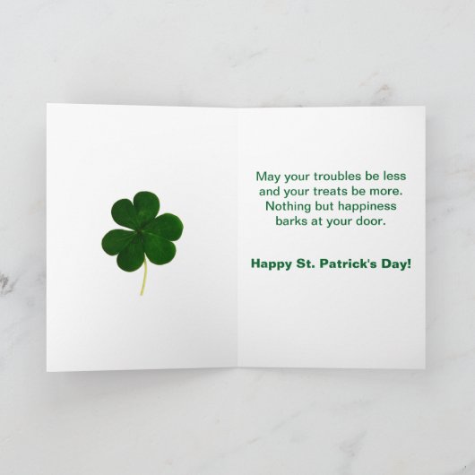 St. Patrick's Day Dogs Ready to Party Kaart (Binnen)