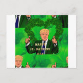 st patricks day donald trump briefkaart (Voorkant)