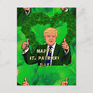 st patricks day donald trump briefkaart