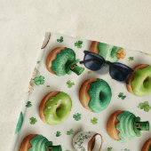 St. Patrick's Day Donuts & Coffee Aquarel Strandlaken (In situ)