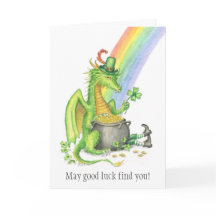 St. Patrick's Day Dragon kaart