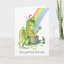 St. Patrick's Day Dragon kaart