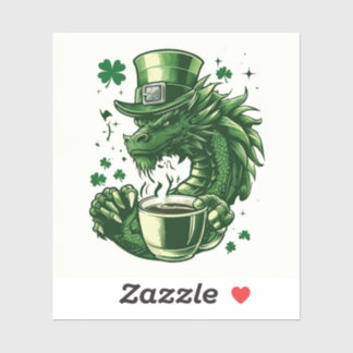 St. Patrick's Day Dragon Sticker