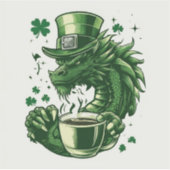 St. Patrick's Day Dragon Sticker (Voorkant)