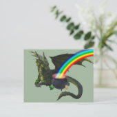 St. Patrick's Day Drakenpot met Goud Briefkaart (Staand voorkant)