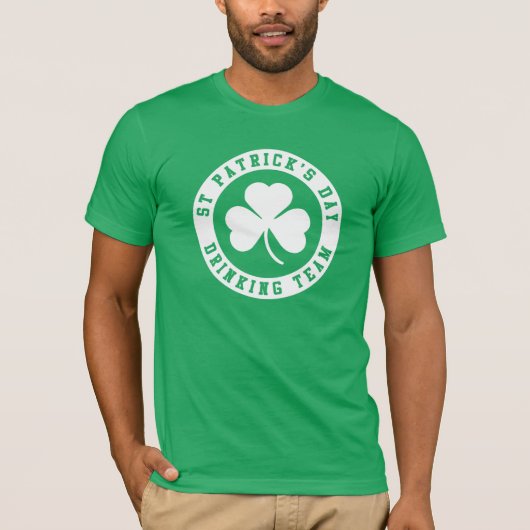St. Patrick's Day Drankteam T-shirt (Voorkant)