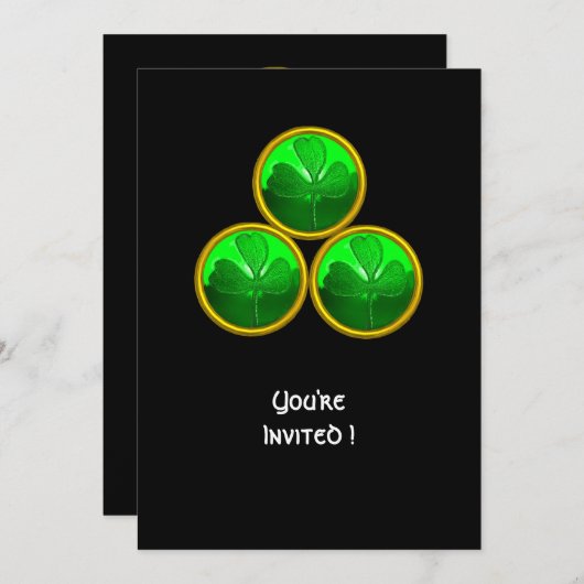 ST. PATRICK'S DAY DRIEBLAD TRINITY KAART (Voorkant / Achterkant)