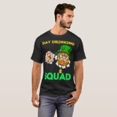 St Patricks Day Drink Beer Funny Dad Man Gold T-shirt (Voorkant volledig)