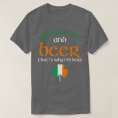 St Patricks Day Drink beer Funny Irish Potates T-shirt (Design voorkant)