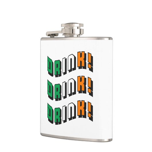 St Patricks Day Drink Irish Funny Cute Drink Heupfles (Links)