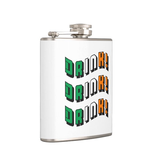 St Patricks Day Drink Irish Funny Cute Drink Heupfles (Rechts)