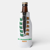 St. Patrick's Day Drink Irish Funny Flesjeskoeler (Fles Achterkant)