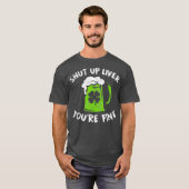 St Patricks Day Drink kop omhoog Lever Youre T-shirt (Voorkant volledig)