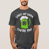 St Patricks Day Drink kop omhoog Lever Youre T-shirt (Voorkant)
