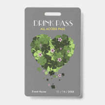 St. Patrick's Day Drink Pass Badge