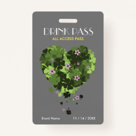 St. Patrick's Day Drink Pass Badge