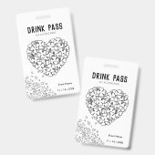 St. Patrick's Day Drink Pass Badge (Voor- en achterkant)