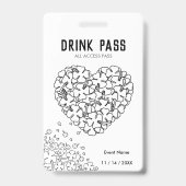 St. Patrick's Day Drink Pass Badge (Achterkant)