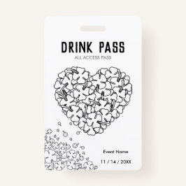 St. Patrick's Day Drink Pass Badge