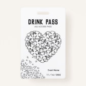 St. Patrick's Day Drink Pass Badge (Achterkant)
