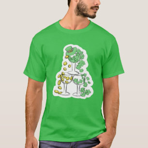 St Patrick's Day Drink Shenanigans Wine Beer Irish T-shirt