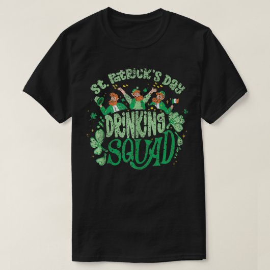 St Patricks Day Drink Squad St Patricks Day Bir T-shirt (Design voorkant)
