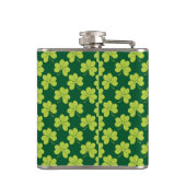 St. Patrick's Day Drink Team Clover Pattern Heupfles (Achterkant)