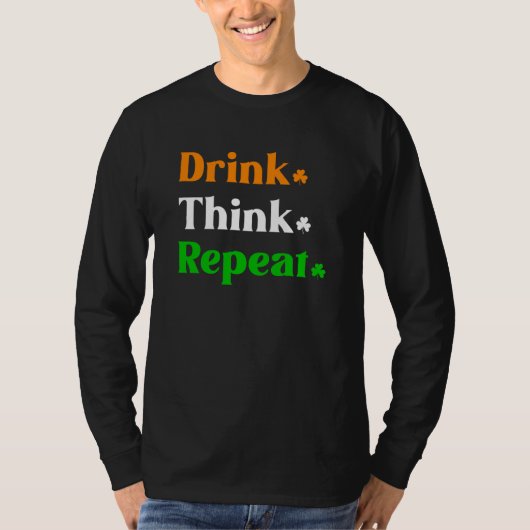 St Patricks Day Drinking Shamrock Beer Irish 1 T-shirt (Voorkant)