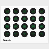 St Patricks Day Drinking Team T Shirt Ronde Sticker (Vel)