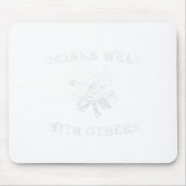 St Patricks Day Drinks Well With Others Funny Iris Muismat (Voorkant)