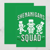 ST. PATRICK'S DAY - DRUKTE BEMANNING FEESTDAGENKAART (Voorkant / Achterkant)