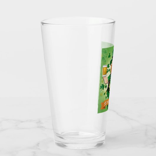 St. Patricks Day Dubbele vuistbieren kabouter Glas (Rechts)