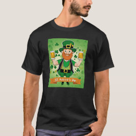 St. Patricks Day Dubbele vuistbieren kabouter T-shirt