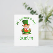 St Patrick's Day ~ Dublin Briefkaart (Staand voorkant)