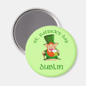 St Patrick's Day ~ Dublin Magneet (Voorkant / Achterkant)