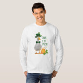 St. Patricks Day Duck aan de Ieren T-shirt (Voorkant volledig)