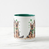 St. Patrick's Day Duitse herdershonden Mok (Midden)