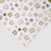 St Patrick's Day Dusty Lucky Shamrock iconen Tissuepapier (Detail)