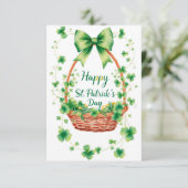St. Patrick's Day, een bedankkaartje Bedankkaart (Staand voorkant)