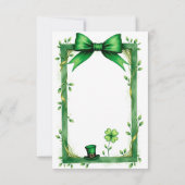 St. Patrick's Day, een bedankkaartje Bedankkaart (Achterkant)