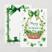 St. Patrick's Day, een bedankkaartje Bedankkaart (Voorkant / Achterkant)