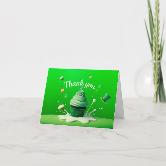 St. Patrick's Day, een bedankkaartje Bedankkaart (Voorkant)