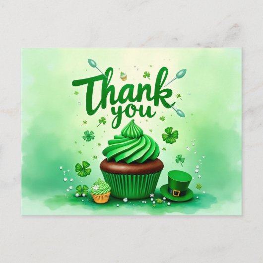 St. Patrick's Day, een bedankkaartje Briefkaart (Voorkant)
