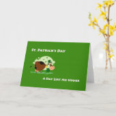 St. Patrick's Day, een dag zonder uier! Kaart (Gele Bloem)