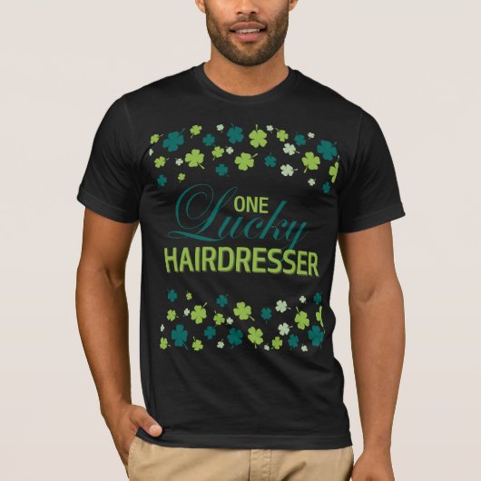 St. Patrick's Day Een gelukkige kapper Clover T-shirt (Voorkant)