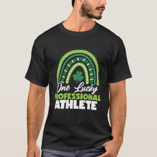St Patricks Day Eén Gelukkige Professioneel Atleet T-shirt