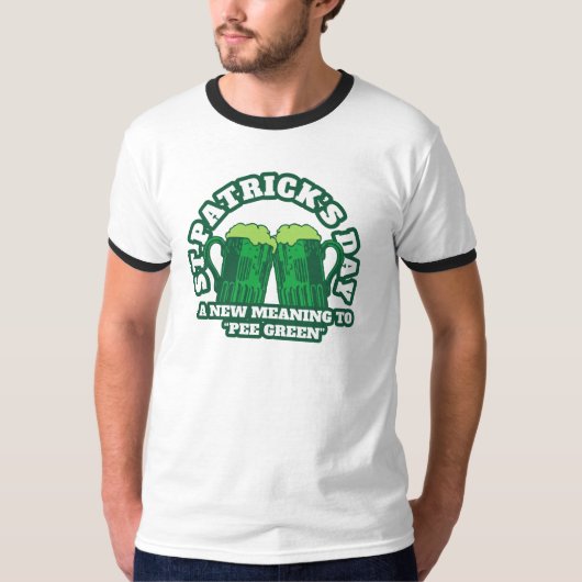 St. Patrick's Day: Een nieuwe betekenis voor "PEE  T-shirt (Voorkant)
