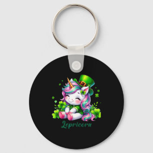St. Patrick's Day eenhoorn schattige St. Patty's m Sleutelhanger